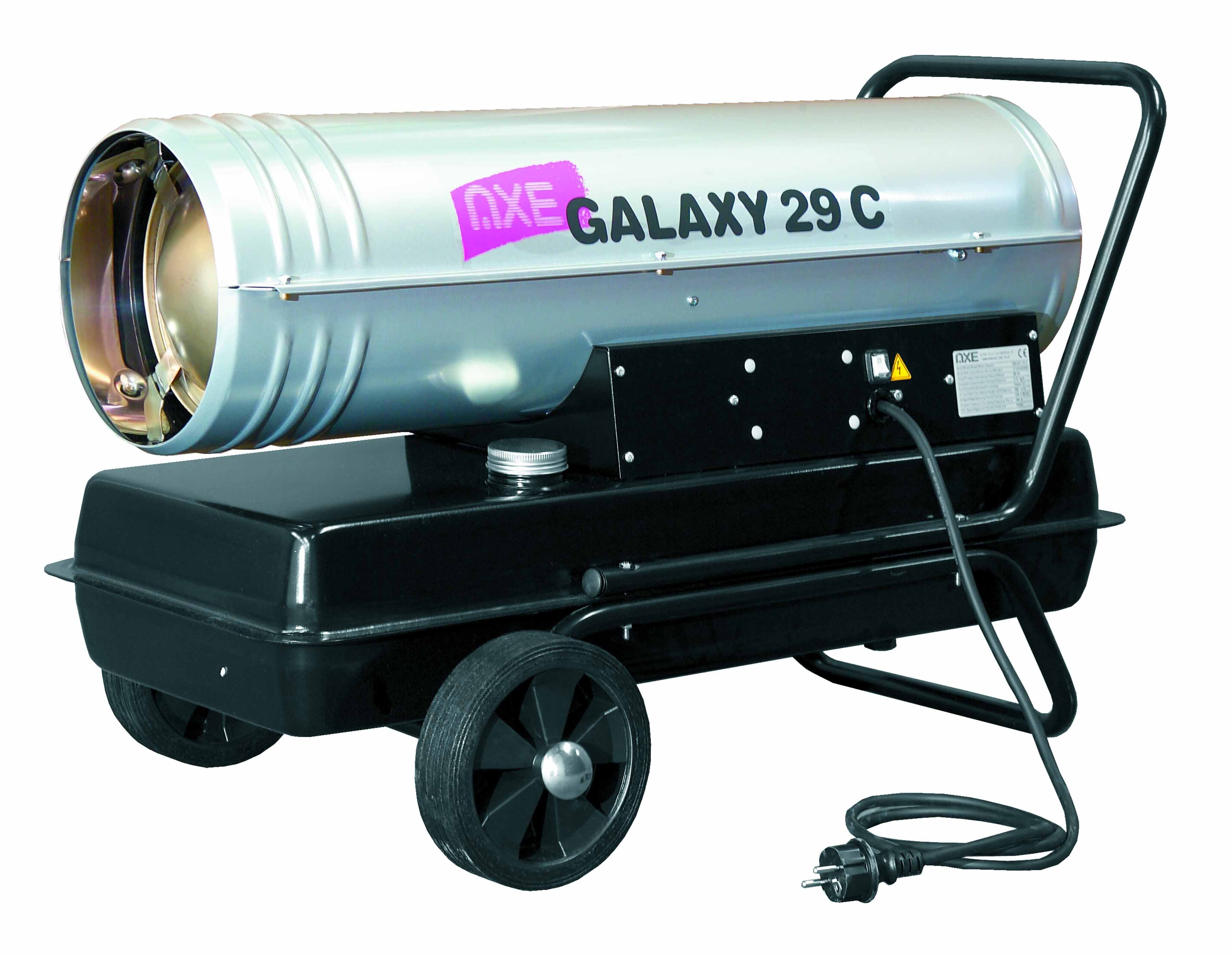 Verplaatsbare warmelucht generator op stookolie 28kW
