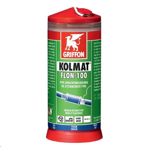 Kolmat FLON-100 P.T.F.E-draad 175M MOP 20bar